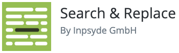 Search & Replace plugin logo