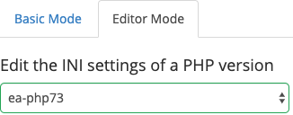 Edit the INI settings by going to Editor mode