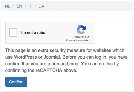 reCAPTCHA security